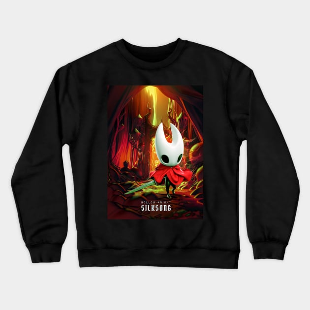 Hollow Knight Silksong Crewneck Sweatshirt by syanart